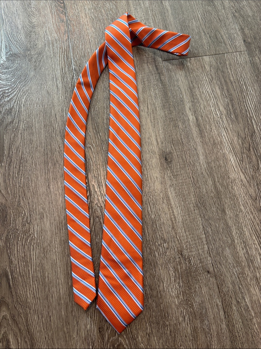 Classic Orange Stripe Men's Tie